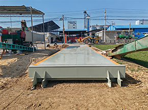 焦作博愛(ài)金城鄉(xiāng)豫糧合作社100噸地磅